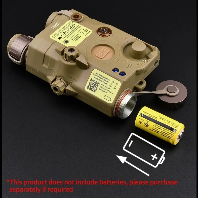 Airsoft UHP PEQ-15 LA5C PEQ15 IR Fill Light Red Dot Green Blue Laser Indicator Surefir M600 M300 Flashlight Weapon Scout Light