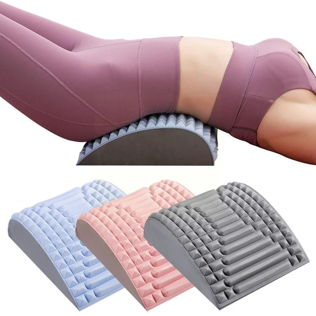 Back Stretcher Spine Upper Lower Back Pain Relief Cracker Device Lumbar  Massager