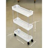 Acrylic Clear Trolley Rack Movable Rolling Utility Cart Narrow Gap Storage Rack with Wheels Bathroom Removable Shelf 2/3/4 Layer 5