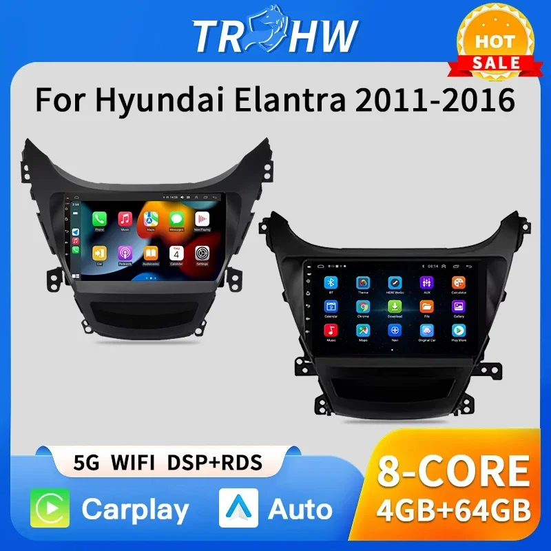 CarPlay Android Auto Radio 4G Car Multimedia GPS 2din for Hyundai Elantra Avante MD I35 2011-2013