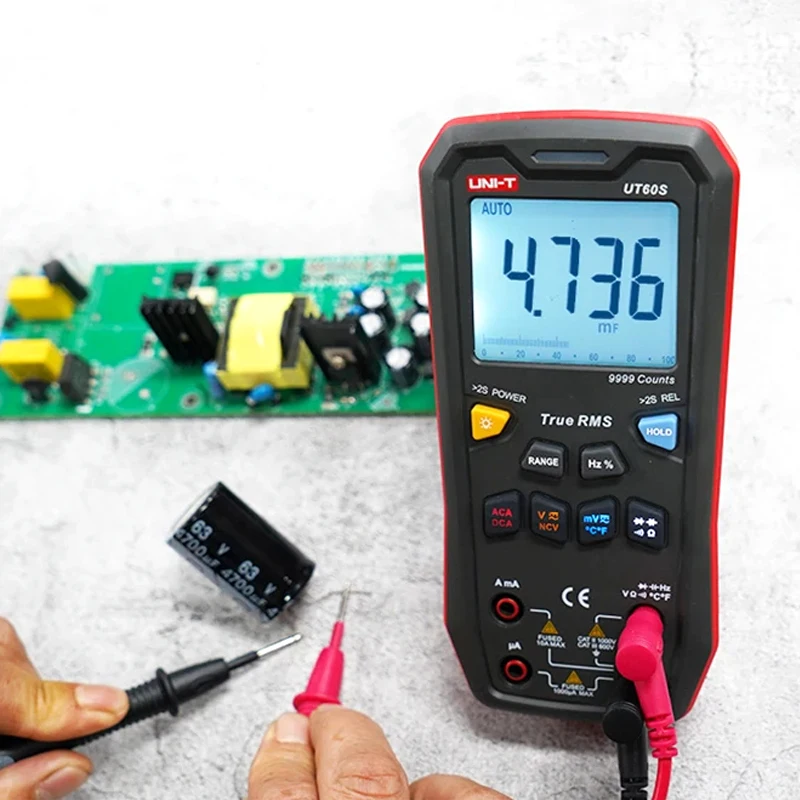 

UNI-T UT60S UT60BT Digital Smart Multimeter True RMS 1000V AC DC Voltmeter Ammeter Frequency Meter Capacitor Temperature Tester