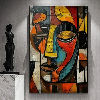Picasso African Mask Canvas Poster Art