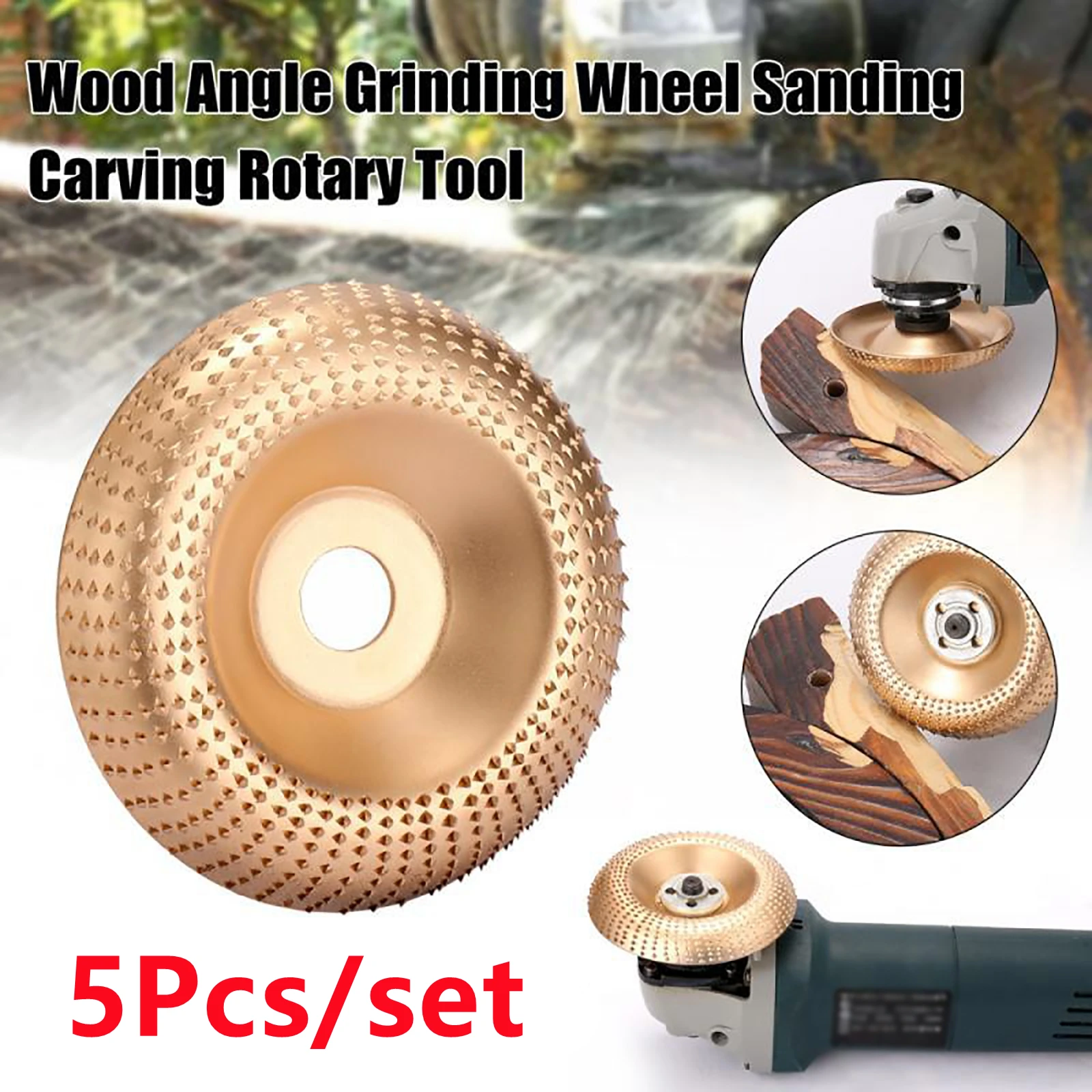 

5Pcs/set Angle Grinding Disc Woodworking Sanding Shaping Spur disc Engraving Rotary Tool Abrasive Disc Tools For Angle Grinder