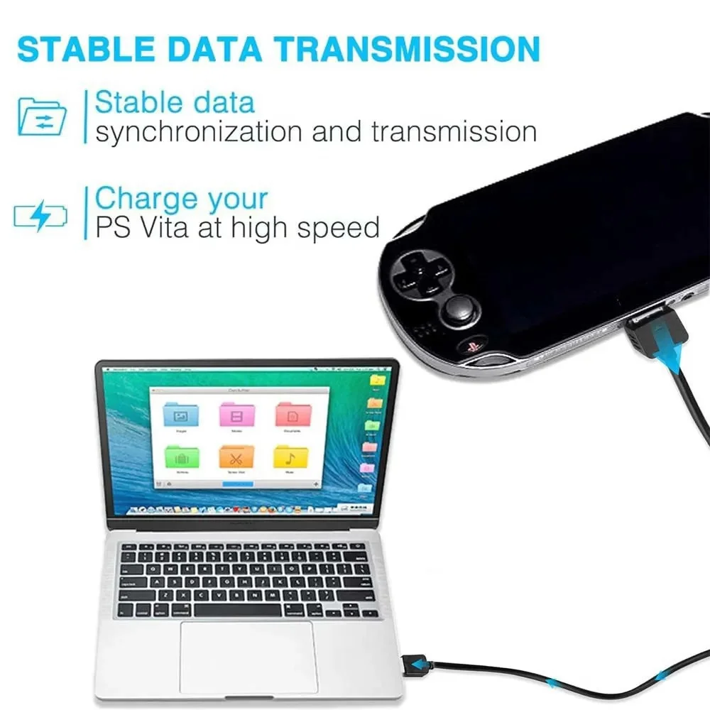 Replacement For PlayStation Psv 1000 Psvita PS Vita 2 in 1 USB Charging Data Cable Transfer Adapter Wire Data Charging Cord Line
