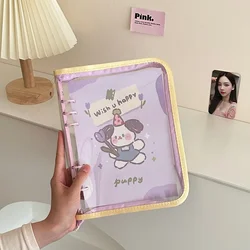 A5 Color Block Zipper Binder for Photocards and Postcards Organizer (Cover C)