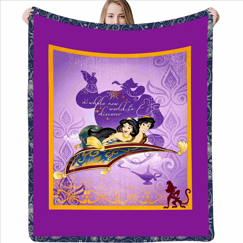 Couverture Disney Aladdin Moments, jetés en flanelle en peluche pour canapé  et lit, couverture TV ré 125cm*100cm [2255] - Cdiscount Maison