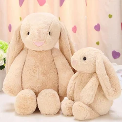 30/40CM Cartoon Bunny Plush Toy Solid Color Super Soft Children Sleeping Rabbit Doll Festival Gifts For Children Birthday Gifts