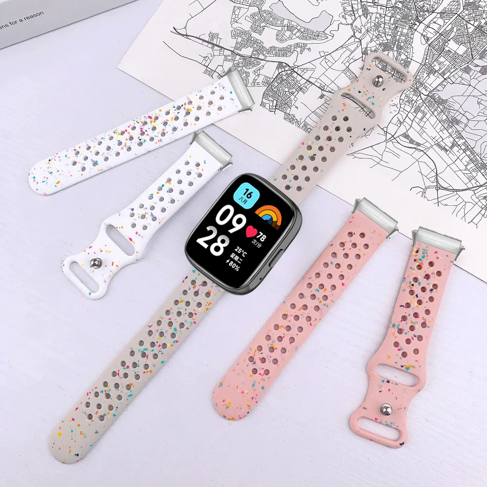 Silicone Strap with Metal Adapter for Smartwatch - Replacement Band Bracelet Accessory