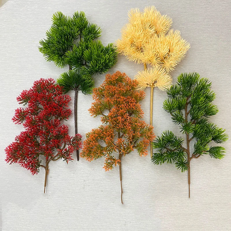 Simulated Plant Platycladus Orientalis Pine Artificial Branch Landscape Decoration