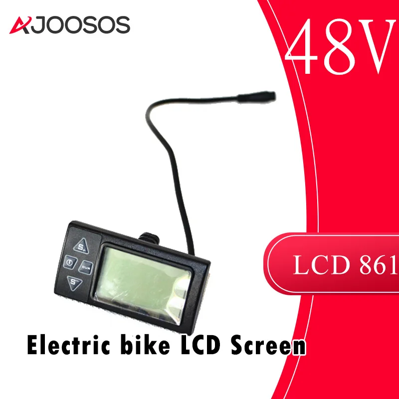 Ebike48VLCDDisplayControlPanelElectricBicycleSpeedMeter