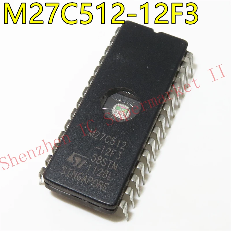 1 Pz/Lotto M27C512-12F3 In Stock 512 Kbit 64Kb X8 Uv Eprom E Otp Eprom