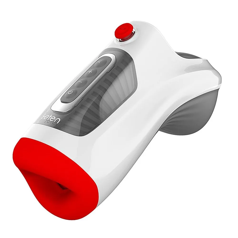 Leten Sucker Sex Toy for Men Air-Controlled Sucking and Tongue Licking Stimulation with One-Click Explosion