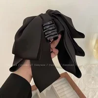 Pince à cheveux coréenne grande taille pour femmes, Barrettes à queue de cheval haute, couvre-chef pour filles et femmes, accessoires pour cheveux 5