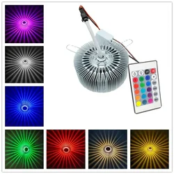 Vibrant LED Ceiling and Wall Light Sconce for Versatile Indoor Decor (RGB With control)