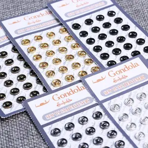 10/24pcs Accessories Craft Invisible Snap Clothing Sewing Buckle DIY Doll Clothes Metal Buckles Mini Buttons