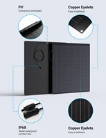 Panneau solaire flexible 480W, charge de batterie 24V, cellule solaire mono, étanche IP67, pour balcons, camping-cars, sacs à dos, tentes 6