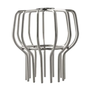 รางน้ํายามกรอง 304 สแตนเลสสตีลท่อระบายน้ําหลังคาสุทธิท่อระบายน้ําหลังคา Leaf Catcher รางน้ําสําหรับใบเศษซาก 9