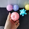 Textured Rubber Ball Set Soft Develop Baby Tactile Senses Toy Baby Touch Hand Training Massage Ball Rattle Activity Toys 5