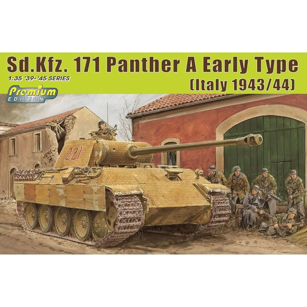 dragon-6920-1-35-german-sdkfz171-panther-a-early-type-italy-1943-44-kit-modello-in-scala