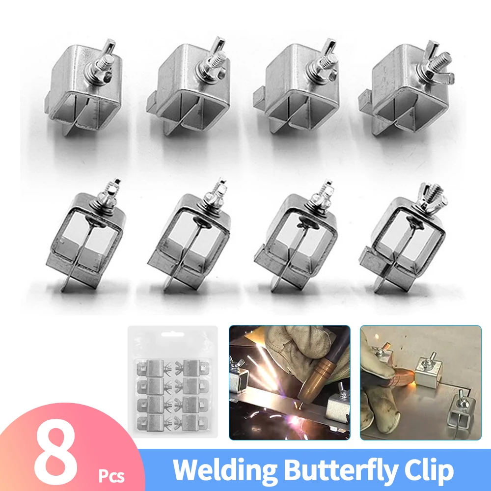 Stainless Steel Butterfly Valve Welding Clamps Holder Positioner Fixture 8pcs Weld Holders Tool Alignment Positioner
