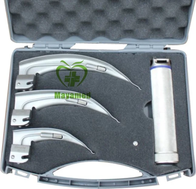 MYG054Adultlaryngoscopewithstraightbladeshorthandlevideolaryngoscopesetfor