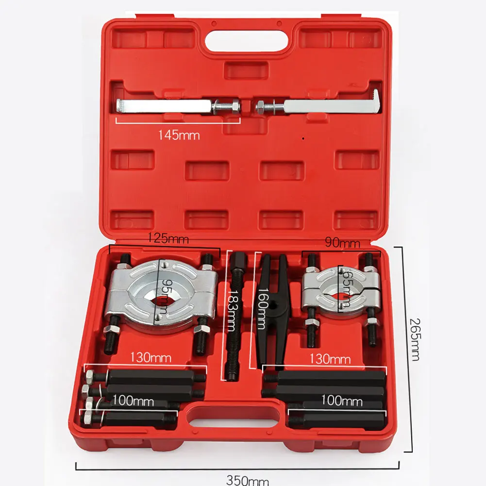 14 Pcs Separator Combination Set Bearing Splitter Mechanical Double Disc Puller Chuck Gearbox Outer Bearing Remover Tool