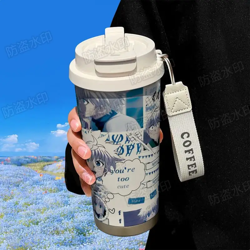 كوب معزول من HUNTER × HUNTER مصنوع من الفولاذ المق...