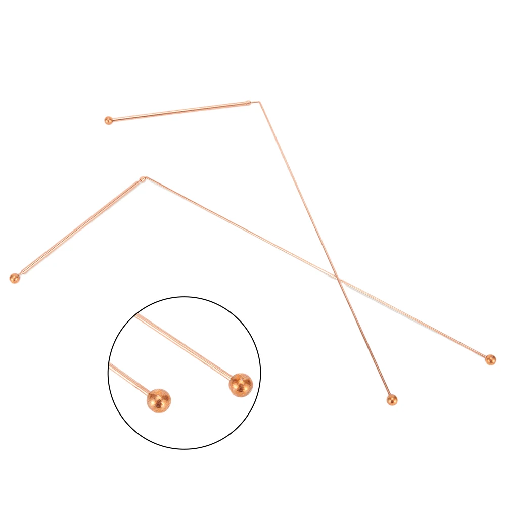 2PCS Copper Dowsing Rods for Water and Treasure Detection