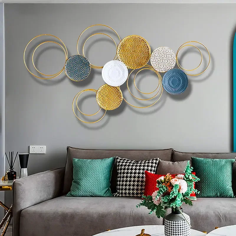 

Nordic Modern Handmade Metal Wall Decoration for Bedroom Living Room Sofa Hall Item Background Decor Pendant Art