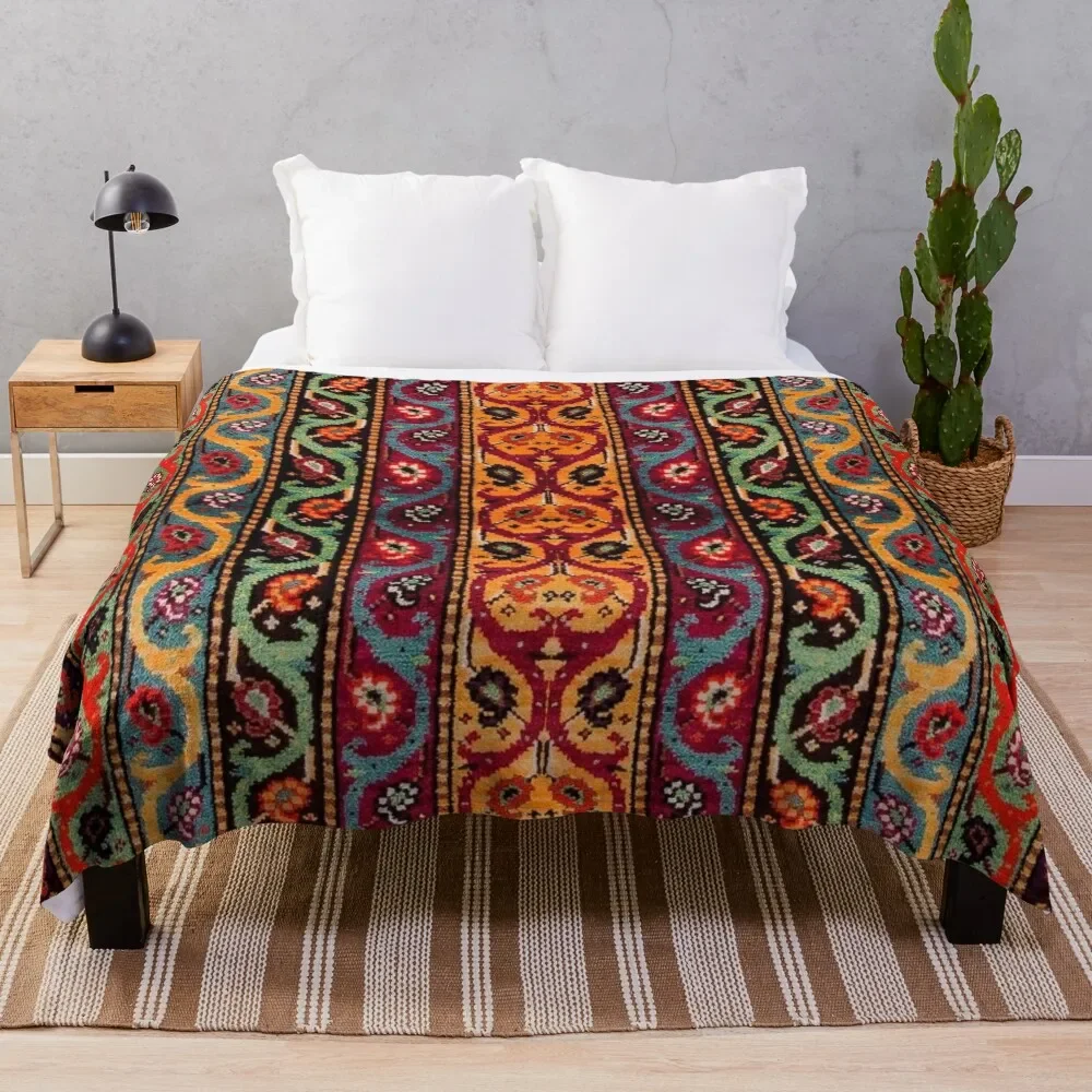 Multicolor Bohemian Artwork Design Throw Blanket Fluffy Softs warm winter Blankets