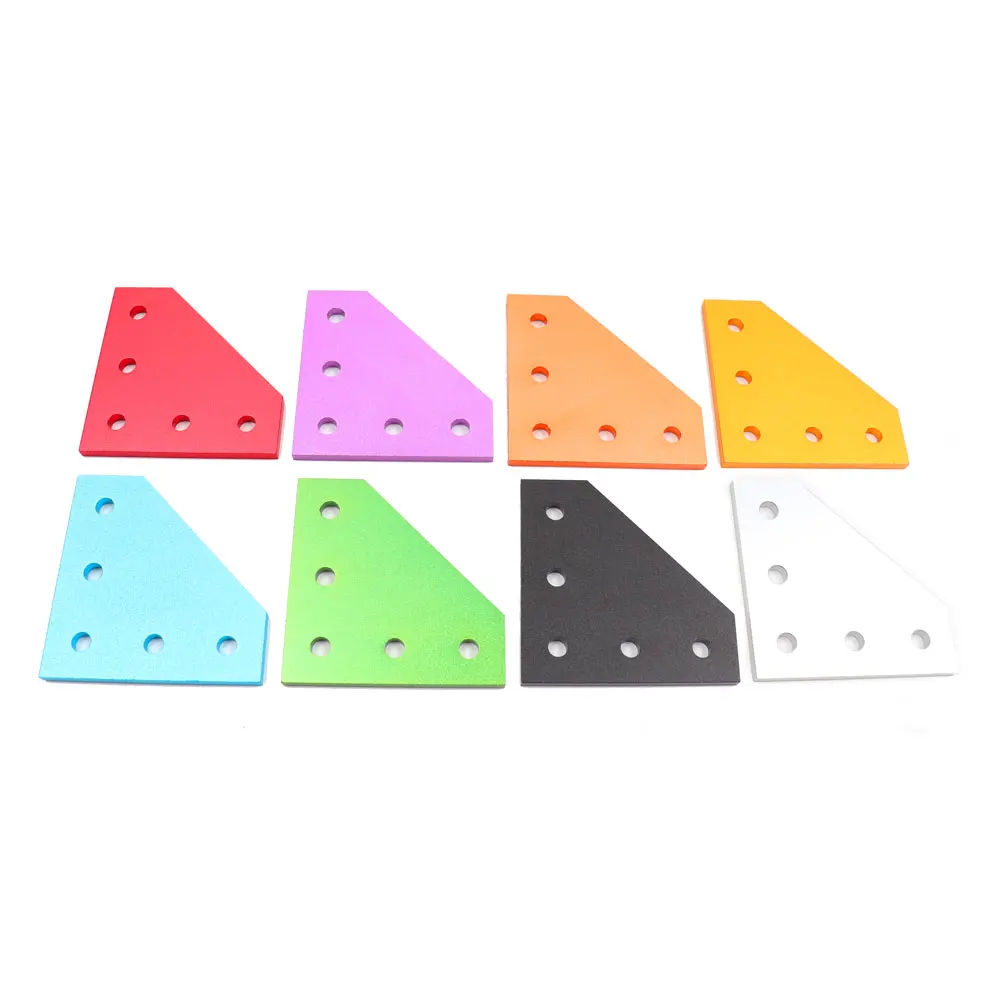 

Colorful Joining Plate 5 Holes for Openbuilds CNC V-Slot 2020 2040 Aluminum Extrusion Profiles Prusa I3 MK3 Bear BLV 3d Printer