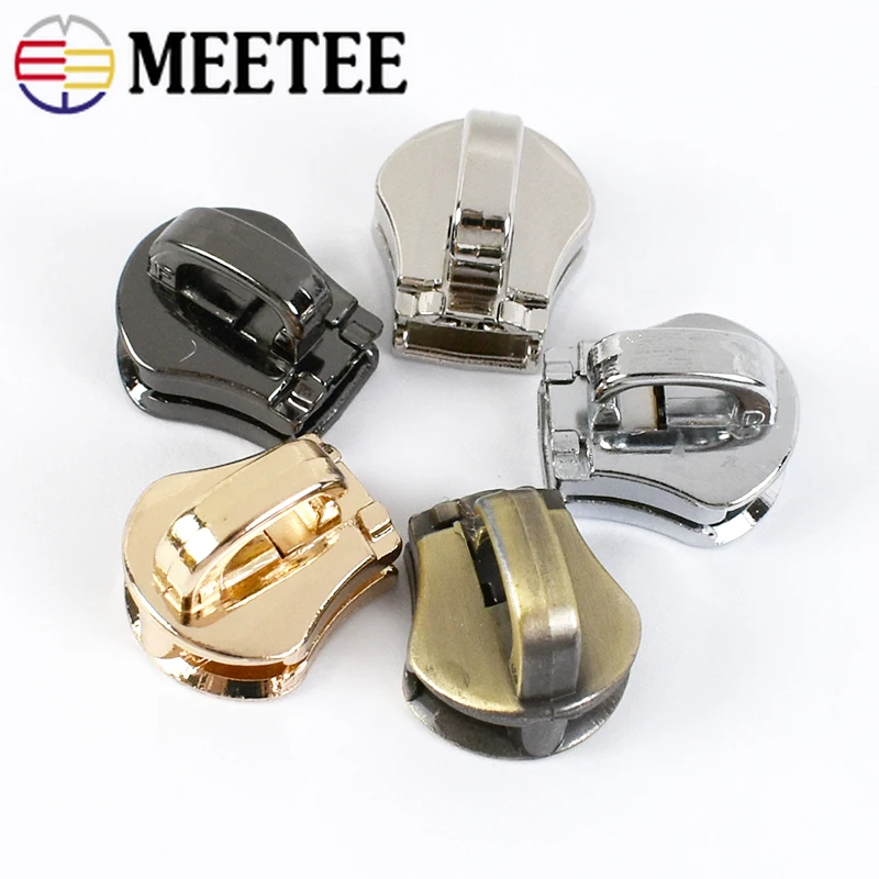 ZlideOn Zipper Pull Replacements Metal 8-Silver