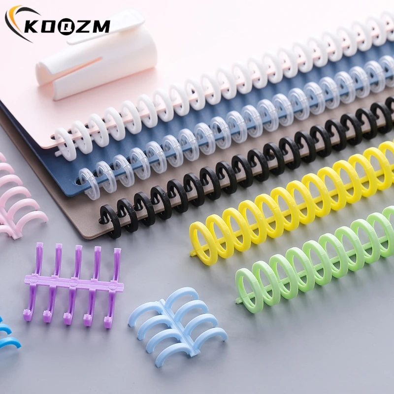 

10PCS/LOT Album Binder 30 Holes Circles Ring Loose-leaf Book Album Binder Spiral Binding Clips Random Color