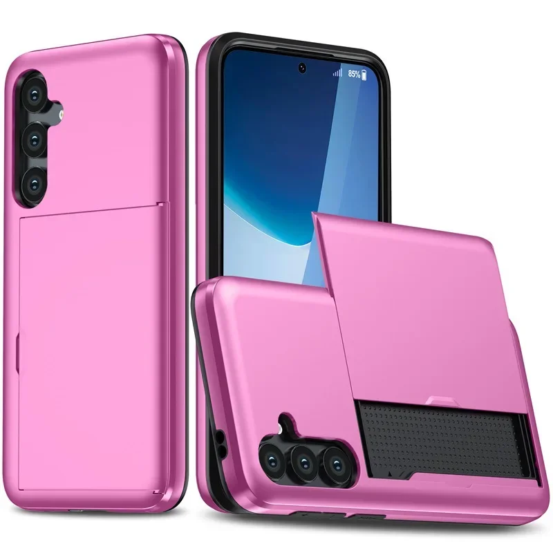 Premium Wallet Cover Phone Case with Card Holder and Protective Sleeve