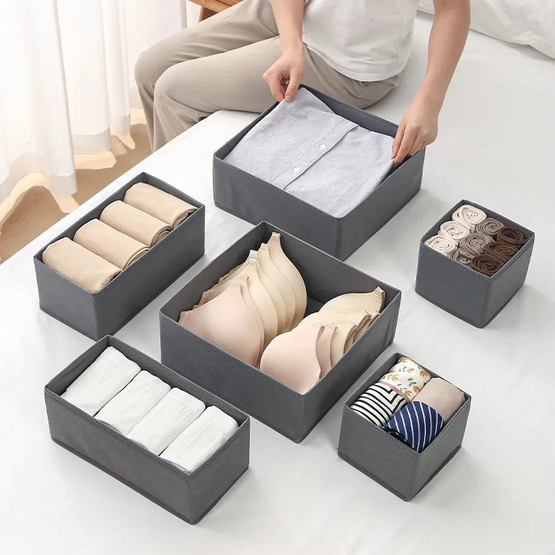 1pc Fabric Underwear Storage Box Drawer Organizers For Closet Organization And Storage Of Socks Underwear Ties And More Cabinet 4