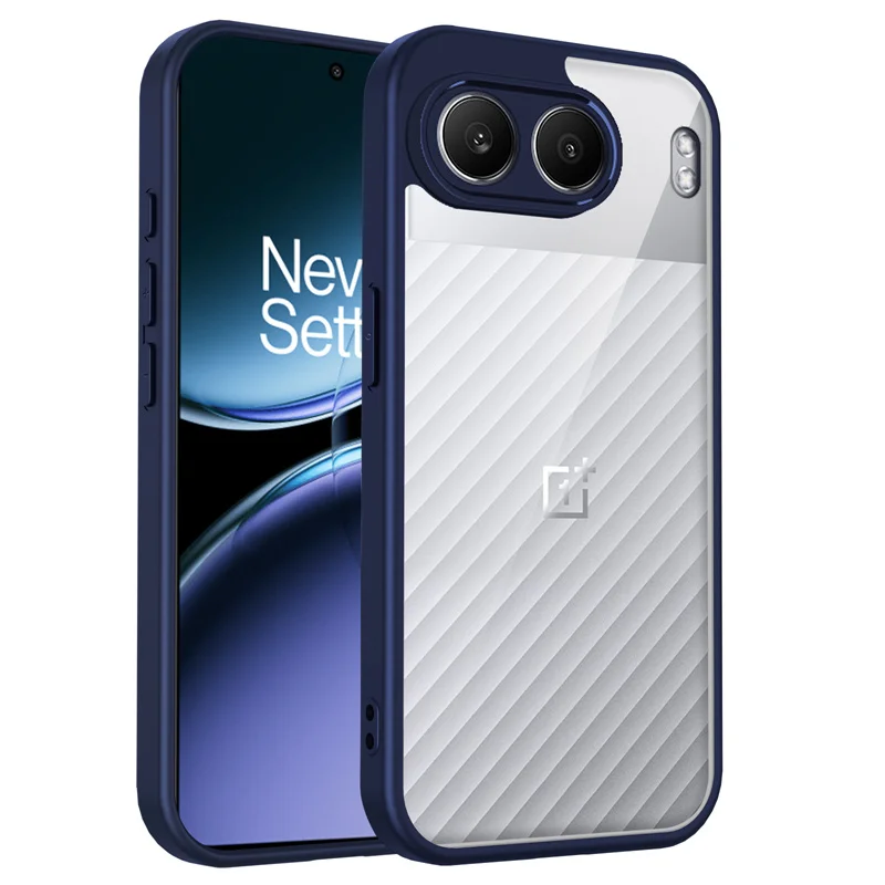 Shockproof Silicone TPU Bumper with Clear Back Hard Cover Phone Case