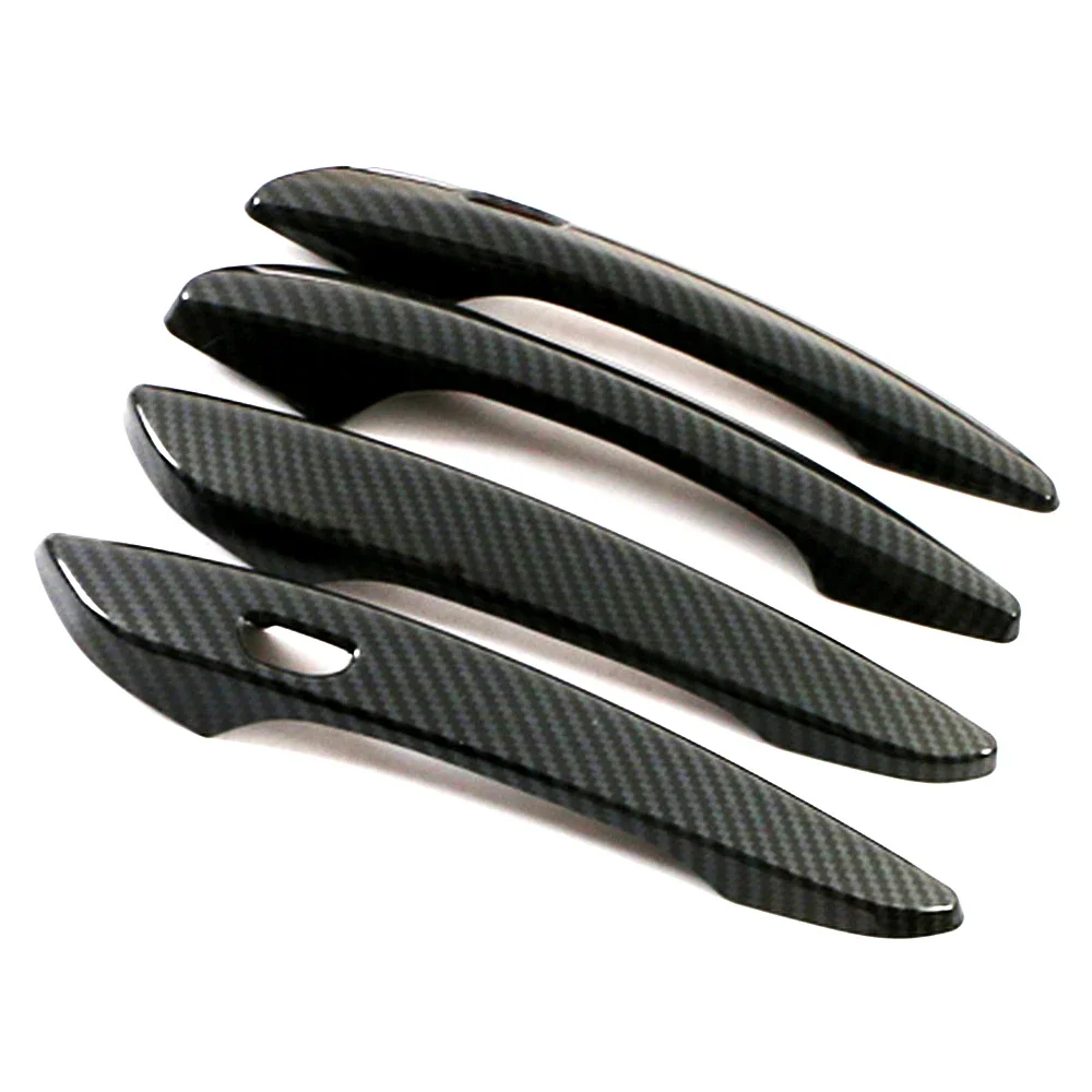 

Наружная крышка дверной ручки из углеродного волокна для Mazda CX-30 CX30 CX 30 2020, хромированная ободок, стильная хромированная наклейка для автомобиля