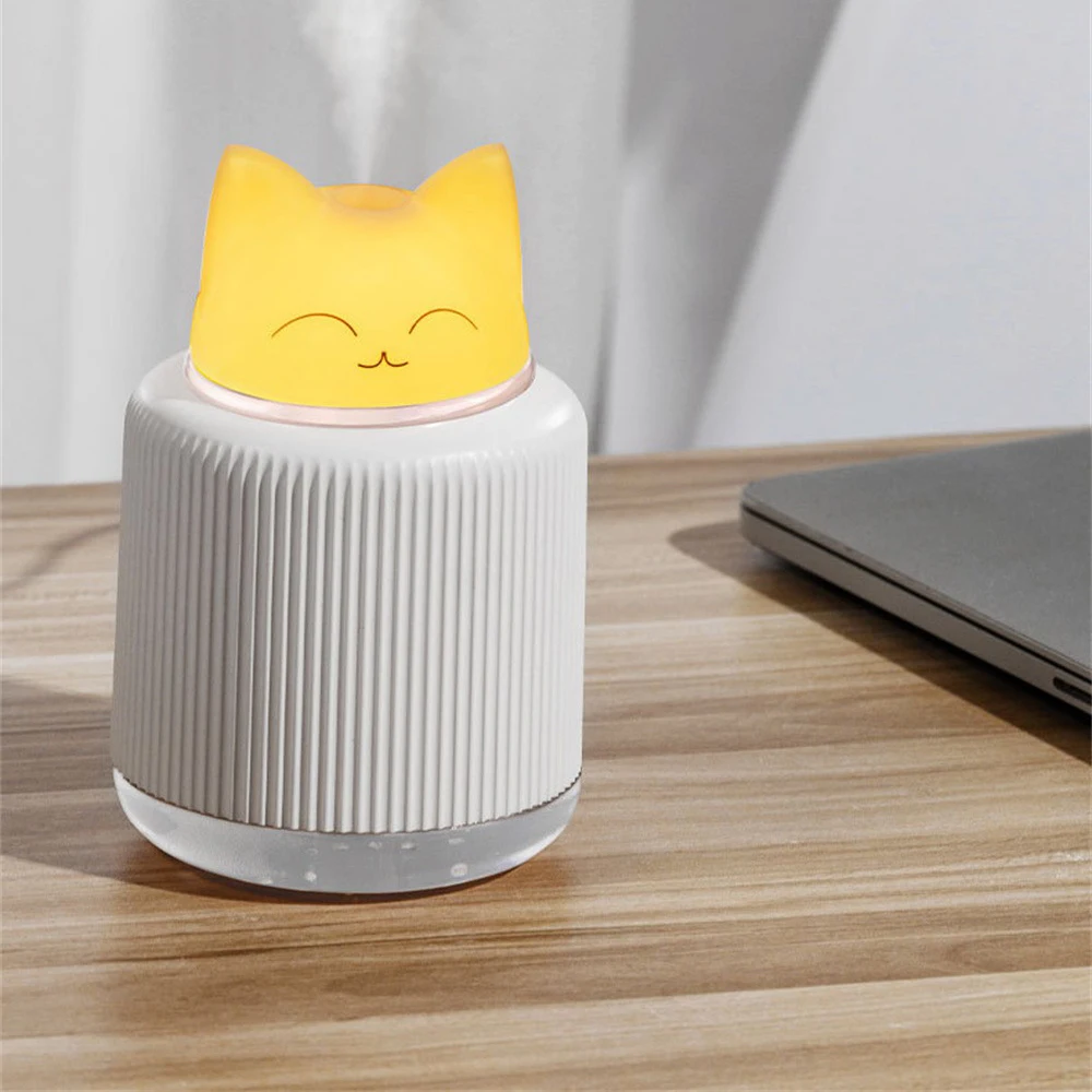 미니 가정용 LED 야간 램프, 공기 가습기, 창의력 음소거 디퓨저, 300ml 용량, 1 개, 2 개, 3 개