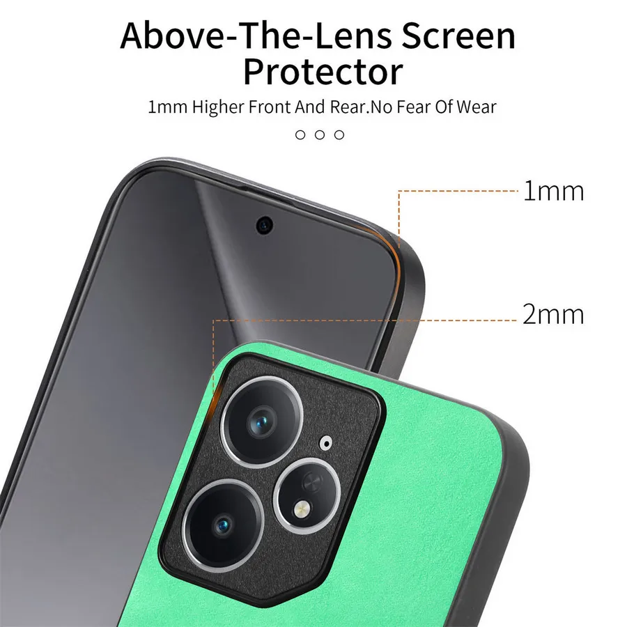 Luxury Leather Magnetic Back Cover with Wireless Charging Compatibility