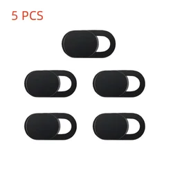 Webcam Privacy Slider Cover - Antispy Lens Protector for Laptops, Phones, Tablets (5Pcs-Black)