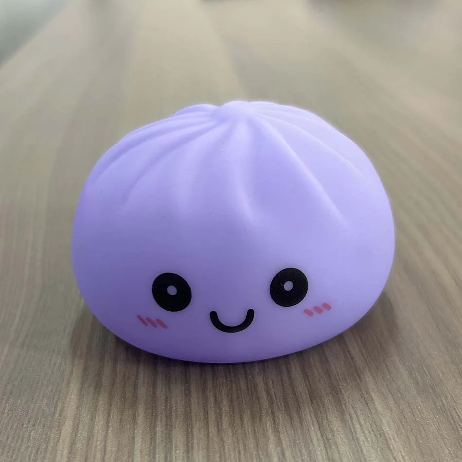 Dumpling Bun Stress Relief Squishy Ornament - Fun Desk Fidget Toy & Unique Gift