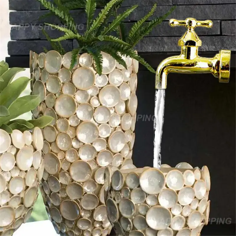 

Garden Decorative Invisible Flowing Spout Watering Can Fountain Yard Outdoor Decoration Crafts