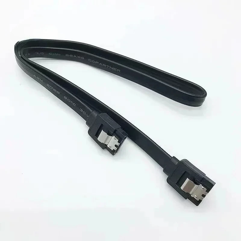 7Pin Latch SATA3.0 6gb/s Ssd Hard Drive SATA 3.0 Data Cable 7Pin SATA Female to Female Interface internal hdd