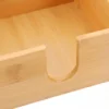 Square Bamboo Tissue Box Household Napkin Case Kitchen Paper Holder Restaurant Accessory Home Garden Storage ganization 4