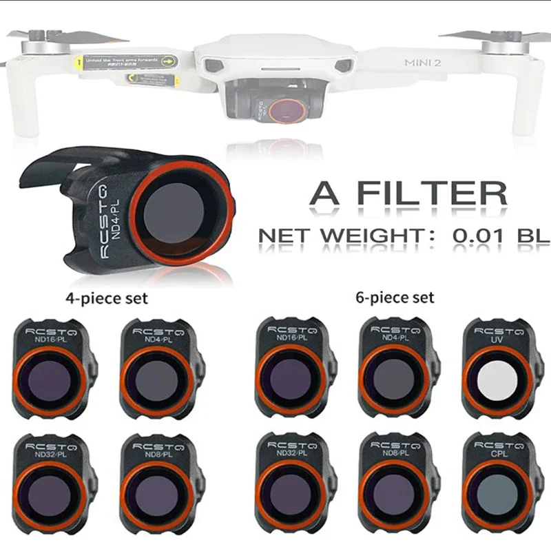 For DJI Mavic MINI 1/2/SE Camera Len Filter Optical Glass for DJI Mini 2 3 Drone Filter Set UV ND CPL 4/8/16/32 NDPL Accessories