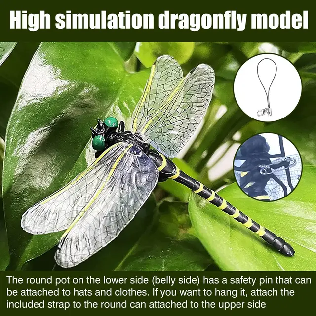 Anotogaster Sieboldii Dragonfly Rovar Szúnyogtaszító Kültéri Függő Figurák Modell Oniyanma Horgászat Kemping Biztonságos Tűvel - Image 2