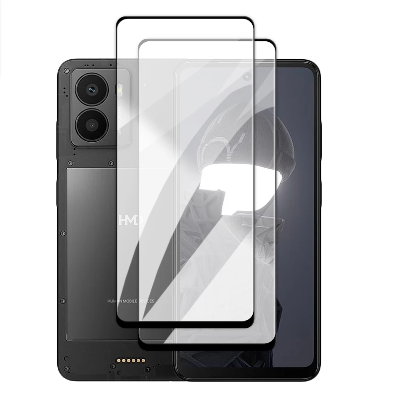 6-in-1 5G Tempered Glass Screen Protector and Lens Film with 2.5D Full Cover Glue