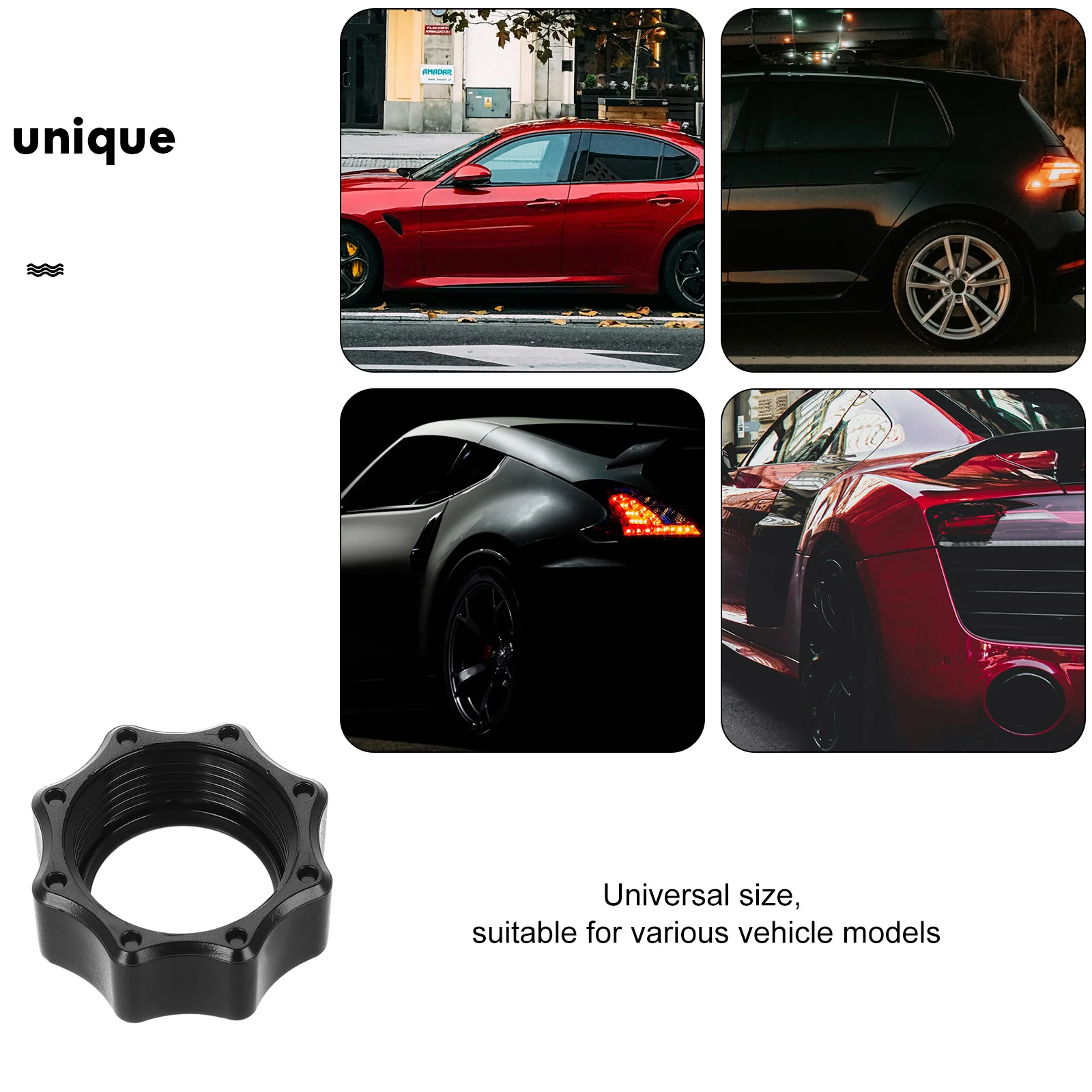 15 Pcs Car Wireless Charging Nut Accessories Mount Screw-On Head Automotive Bracket Holder Ball-Joint Fixed Adapter