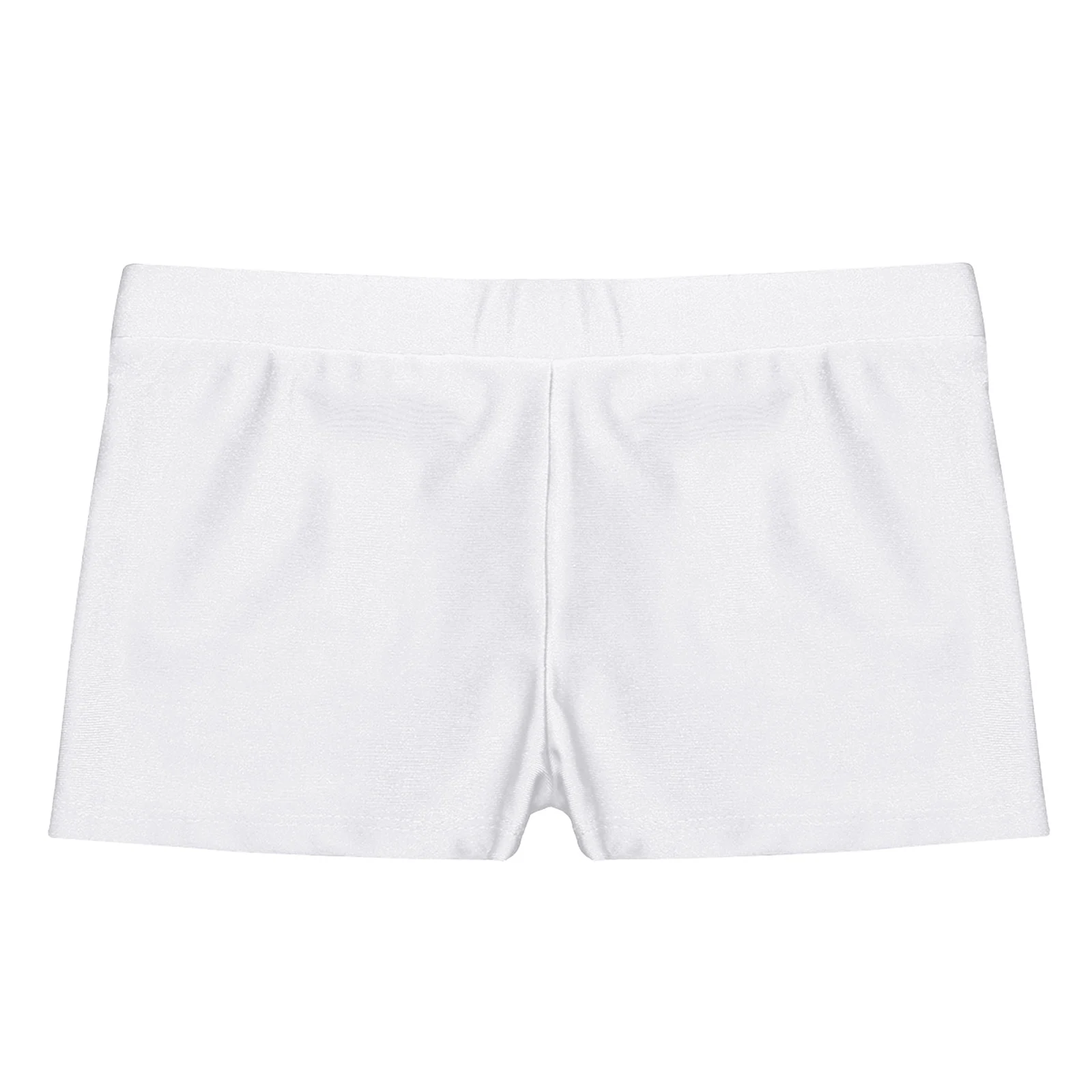 Kids Girls Ballet Dance Shorts Summer Stretchy V-front Waistband Dance Sports Gymnastic Workout Short Pant Trousers Bottoms