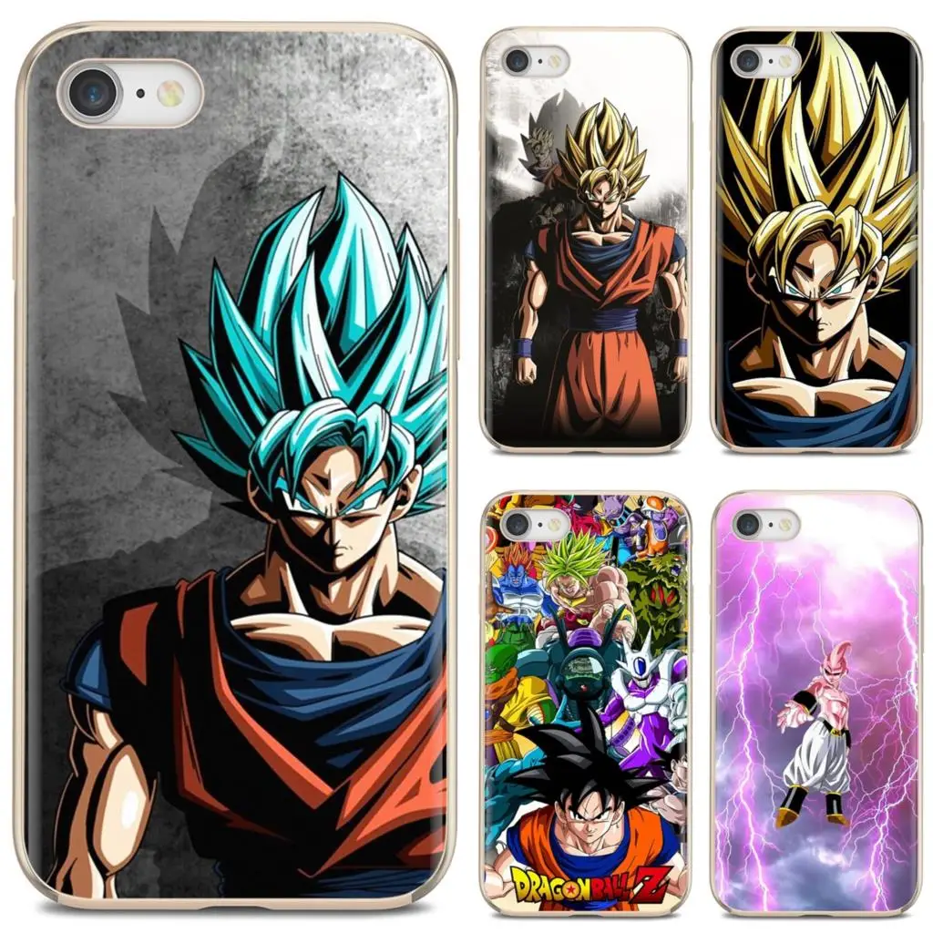 Для iPhone 10 11 12 13 Mini Pro 4S SE 5C 6 6S 7 8 X XR XS Plus Max 2020 мягкий чехол из ТПУ Dragon Ball Z Goku супер